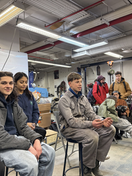 Students in NY Harbor School's workshop
