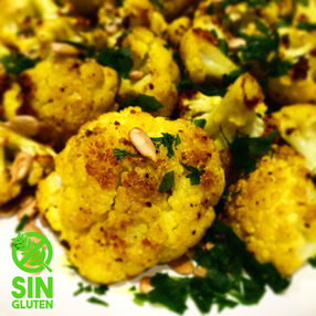 Coliflor Asado al Horno con Cúrcuma!