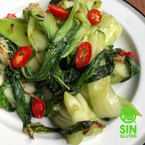 Salteado de Pak Choi