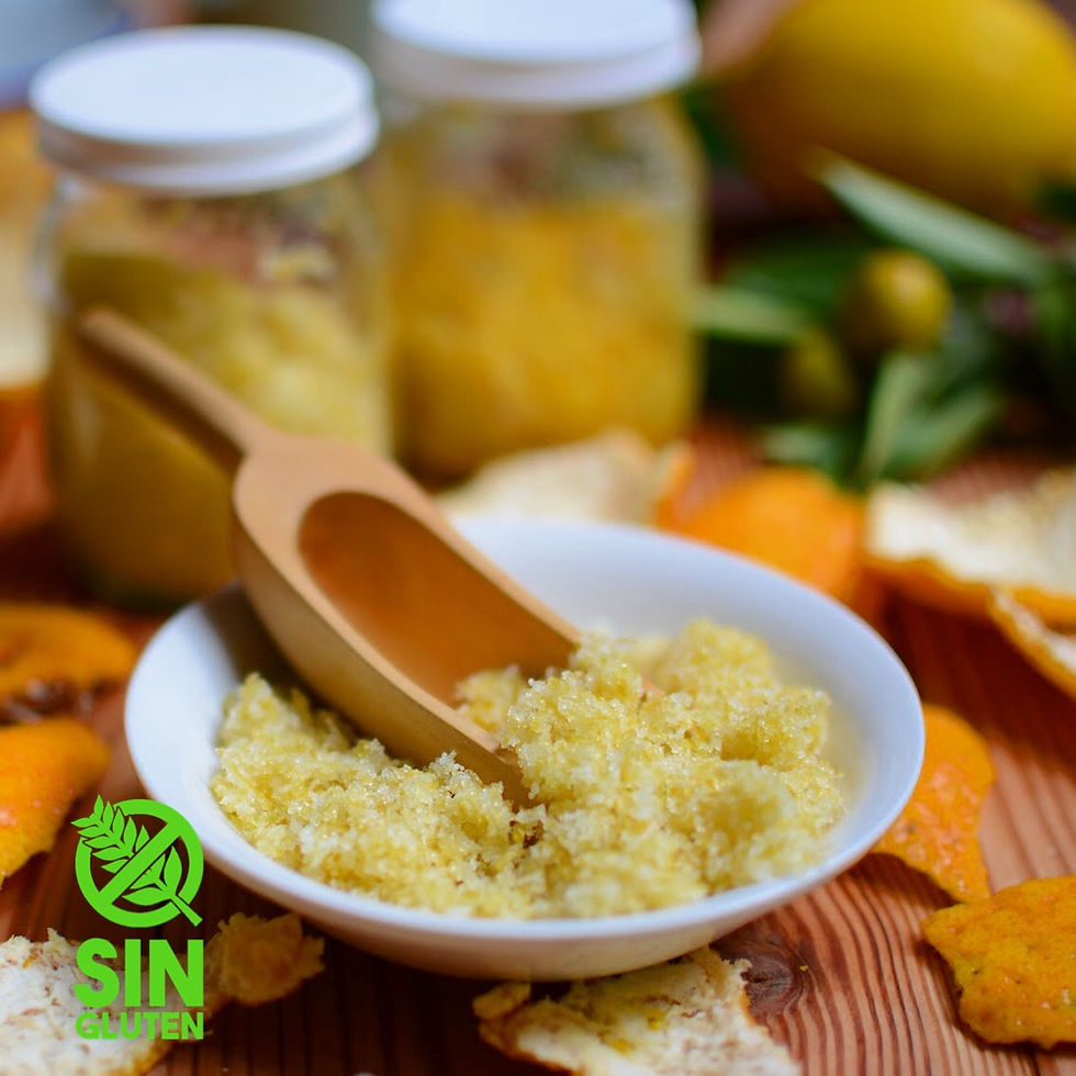 ralladura de naranja ralladura de limón con azúcar