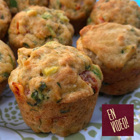 Muffins Salados de Palta y Tomates Cherry