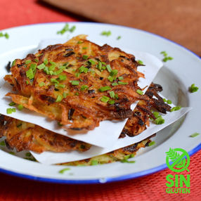 Latkes - Kartoffelpuffer - Tortillitas de Papa