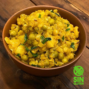 Revuelto de Papas y Arvejas Especiado