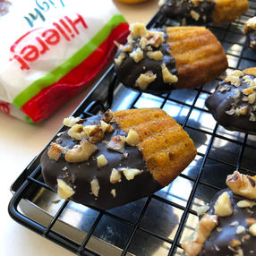 Madeleines de Zanahoria con Chocolate y Nuez