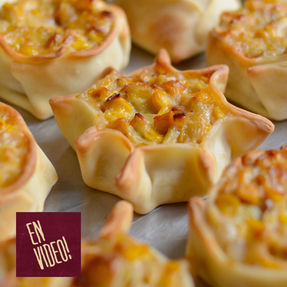 Canastitas de Choclo y Puerros con 3 repulgues diferentes