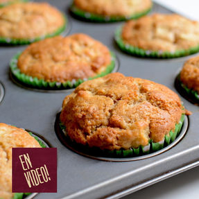 Muffins de Manzana - Receta de Muffins Integrales