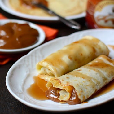 Panqueques con Dulce de Leche - Receta de Panqueques