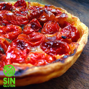 Mini Tarta de Tomates Cherry, Mozzarella y Menta