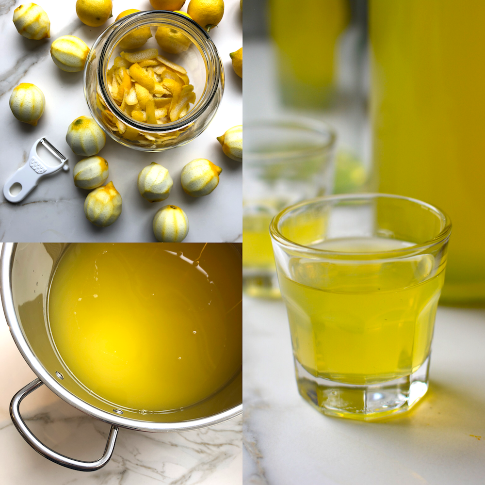 limoncello casero - licor de limón