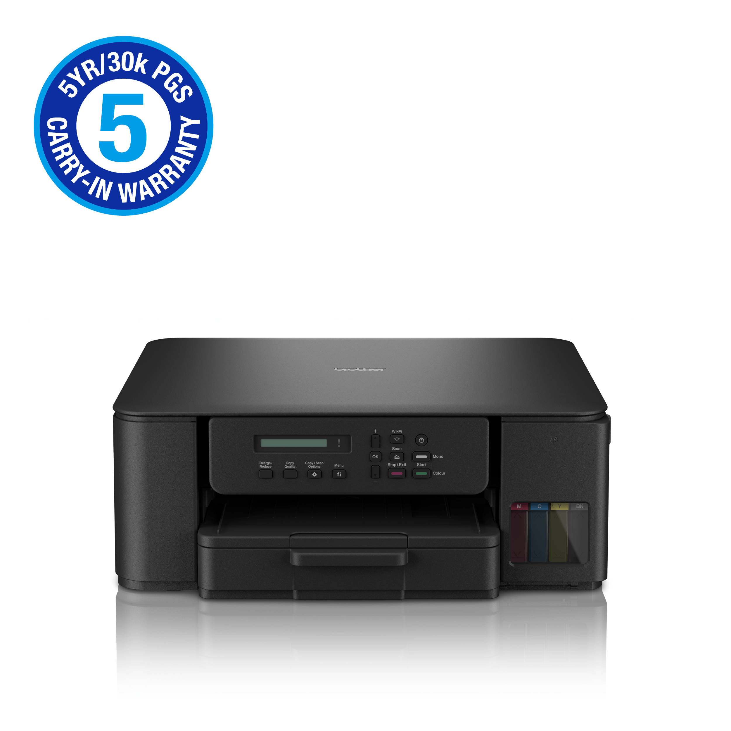 Brother DCP-T530DW 3-in-1 Ink Tank Printer; duplex printing (3YR ; 30 000 Pa