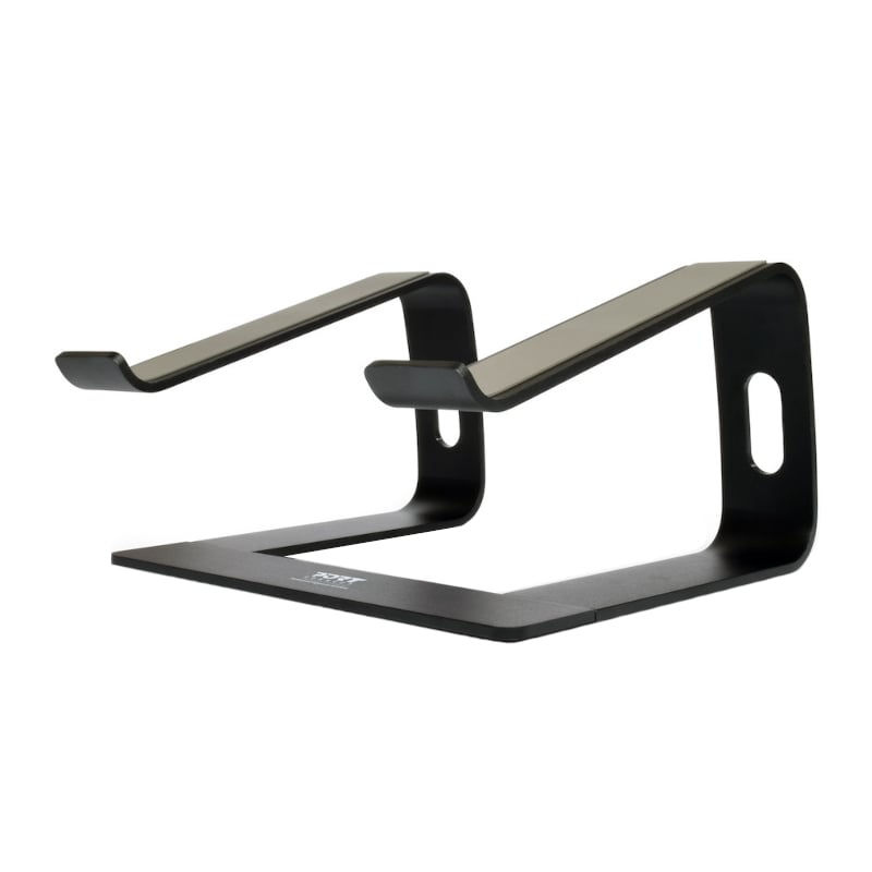 Port Black 15.6 Inch Aluminium Adjustable Notebook Stand