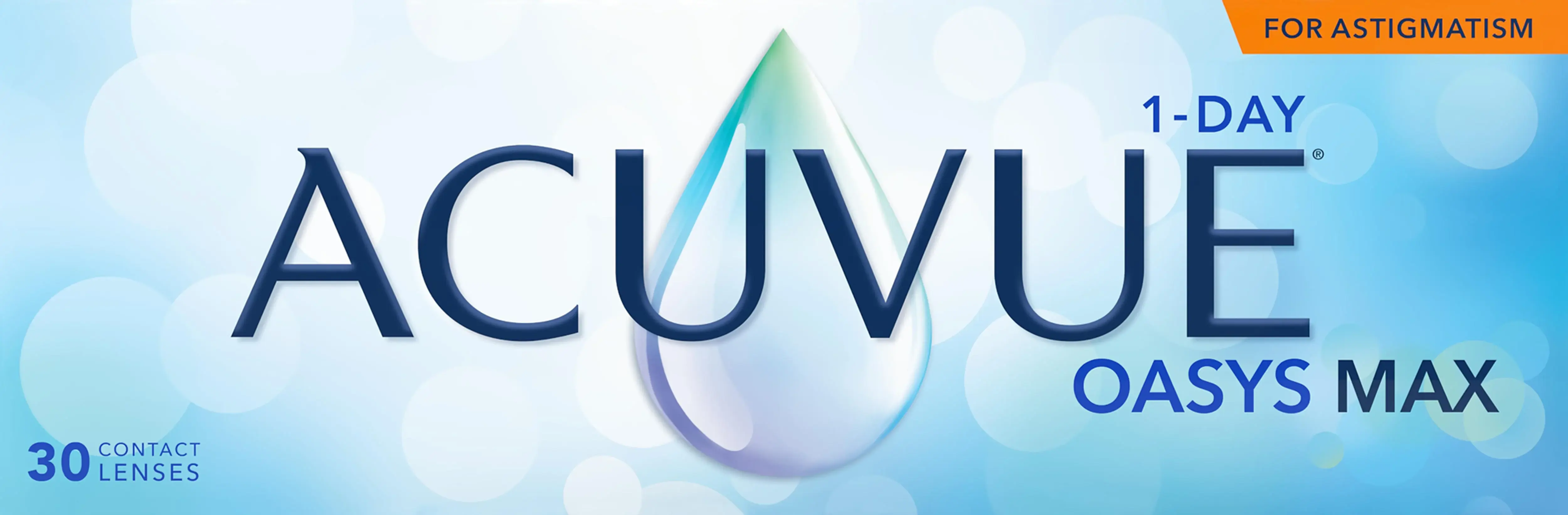 ACUVUE® OASYS MAX 1-Day for ASTIGMATISM 30 pack