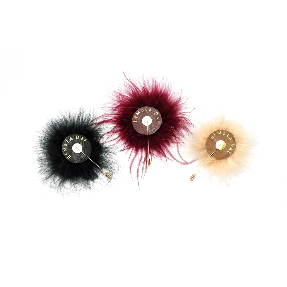 Thumbnail: FEATHER HAT POMS