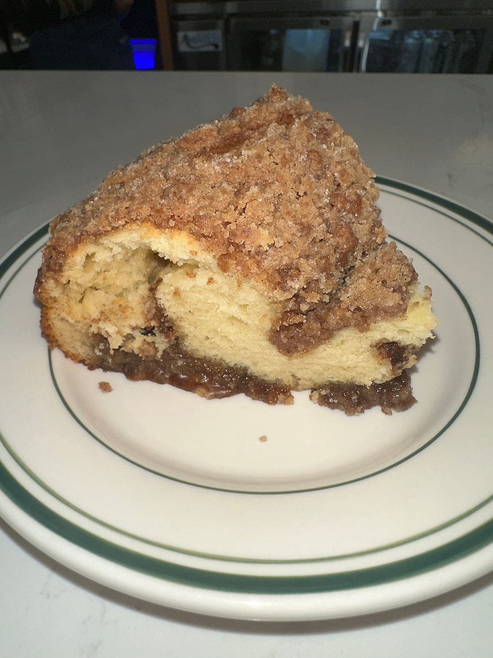 Crispy, cinnamon-rich coffee cake at Allez Bakery Cincinnati.