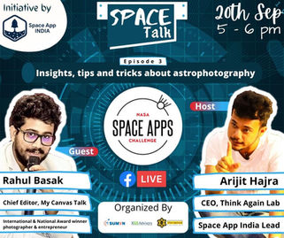 Guest Speaker at "Space Talk" by NASA Space App Challenge India (Organized by TAL), Kolkata 2020
