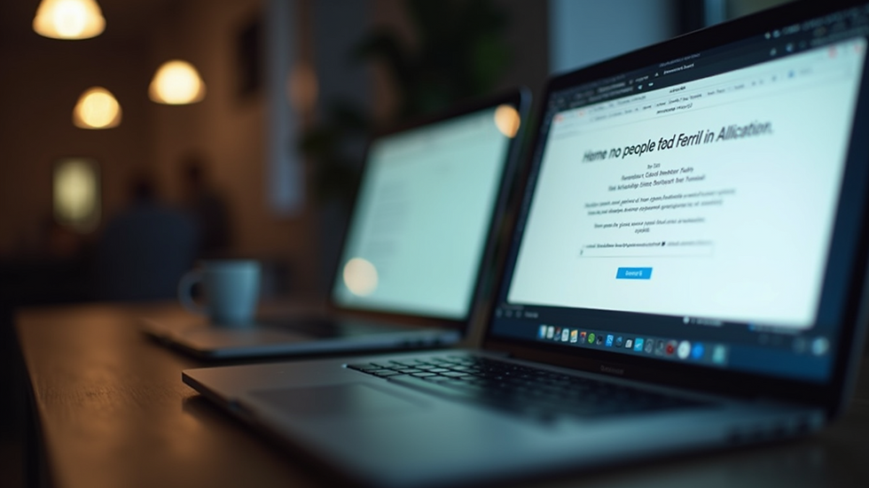 Close-up view of a MacBook screen showing a security alert