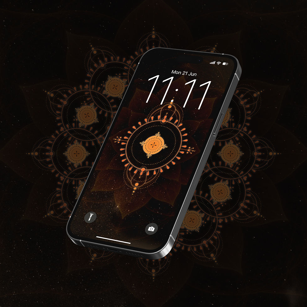 channeled svadhisthana sacral chakra Light code as a phone background