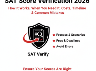 Student reviewing SAT score report and verification process on College Board portal for SAT score verification in 2026.