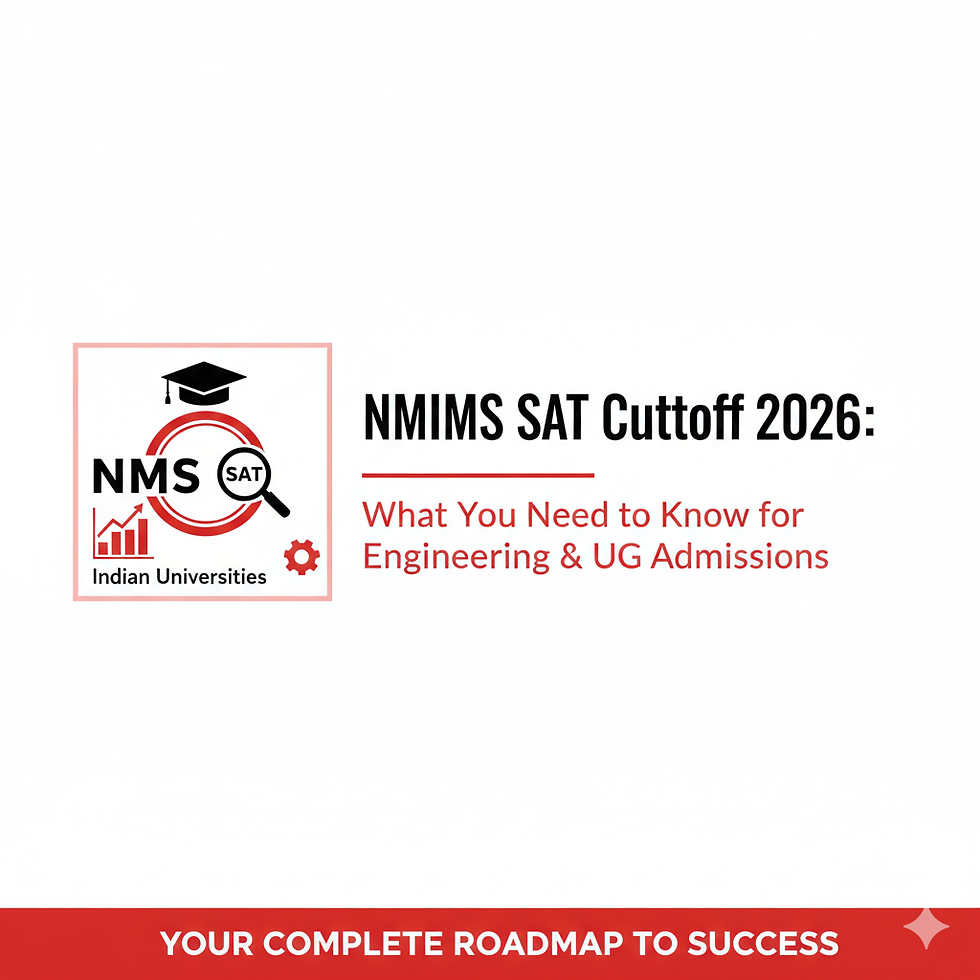 NMIMS SAT cutoff 2026 for engineering admissions – expected SAT score range and merit list trends