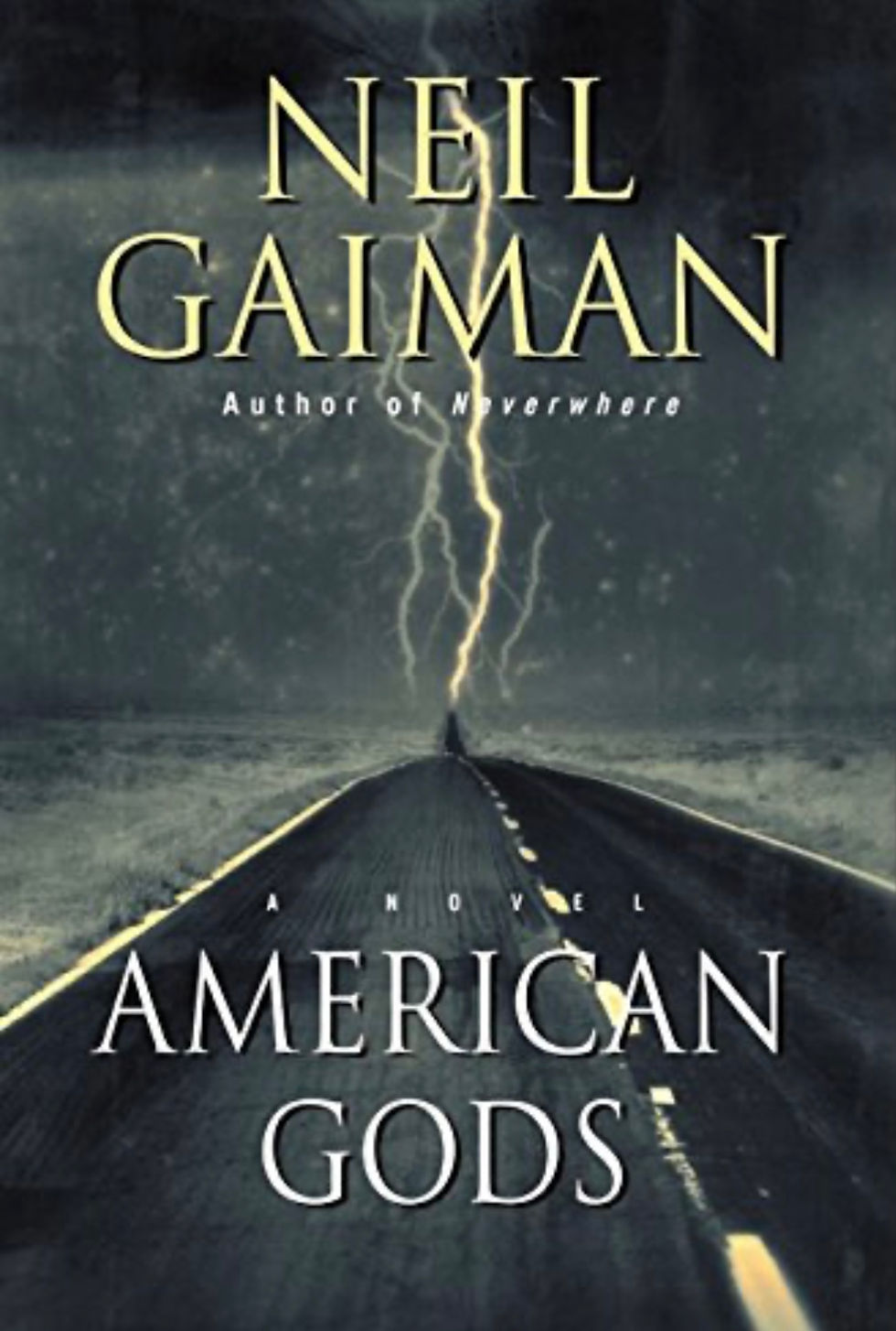 Cover of empty road with lightning