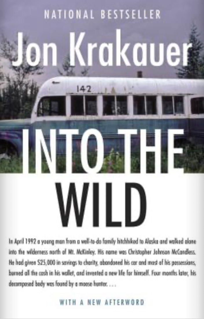 Cover with an old rusting bus in the wilderness