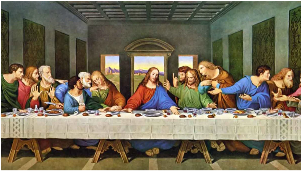pintura A última Ceia de Leonardo da Vinci