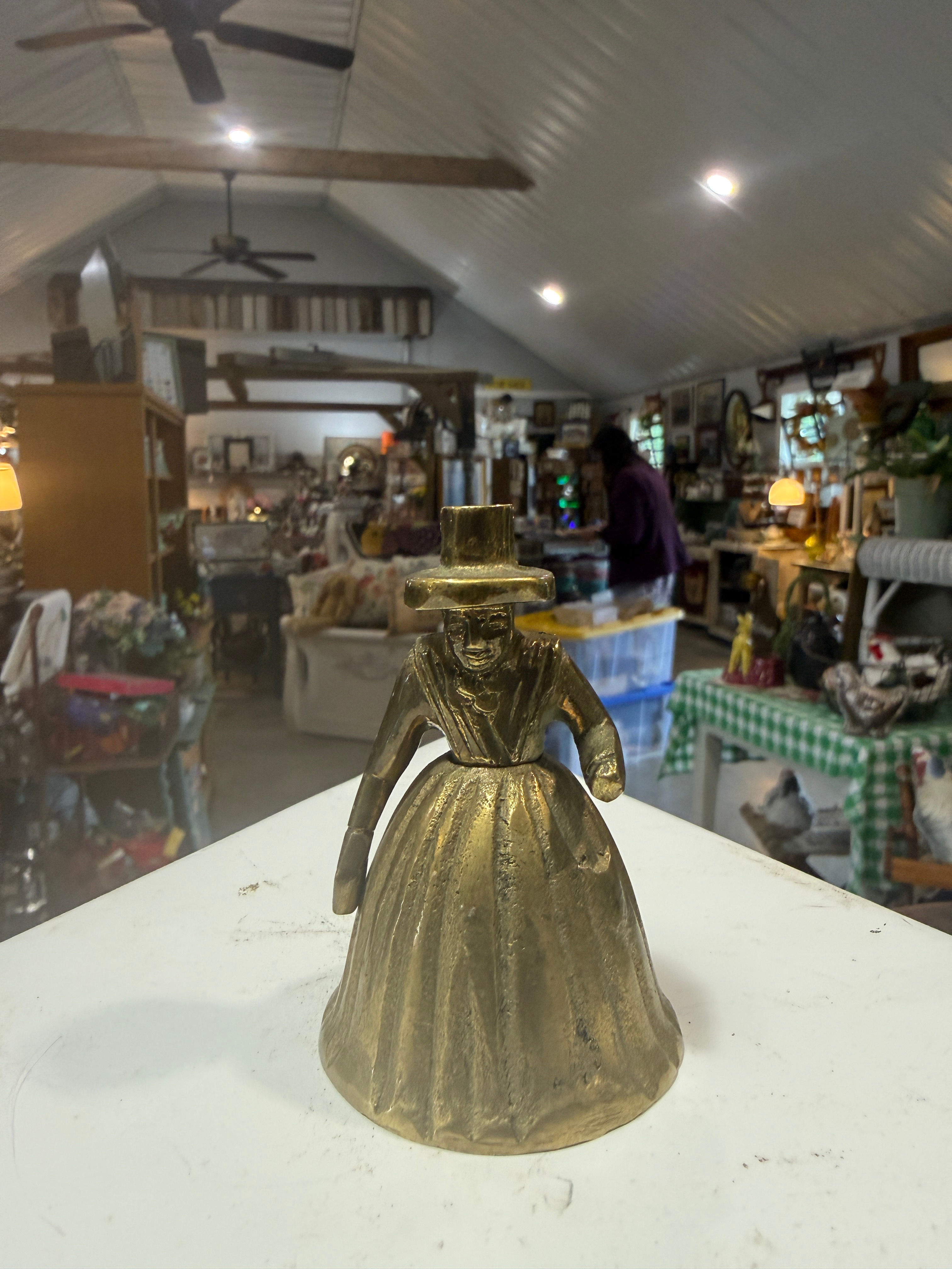 Brass lady bell