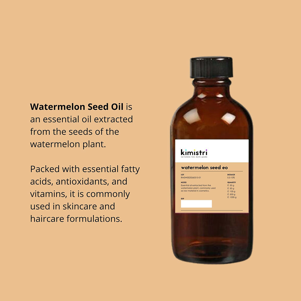 Watermelon Seed Carrier Oil (Raw Material for Skincare and Soap)