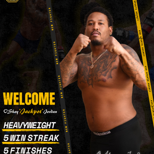 NEW FIGHTER ANNOUNCEMENT - O'SHAY JORDAN