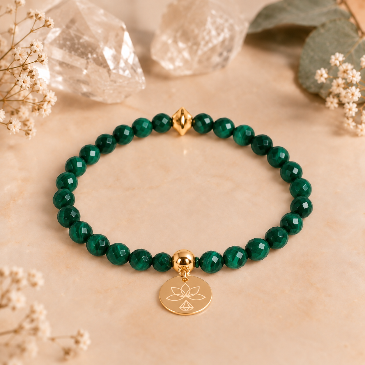 Bracelet Malachite « Assurance »
