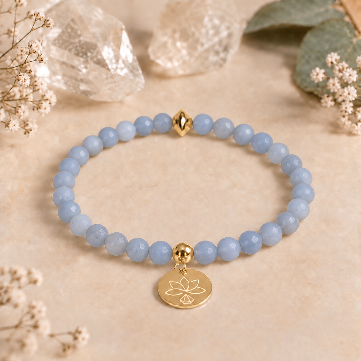 Bracelet Angélite « Réconfort »