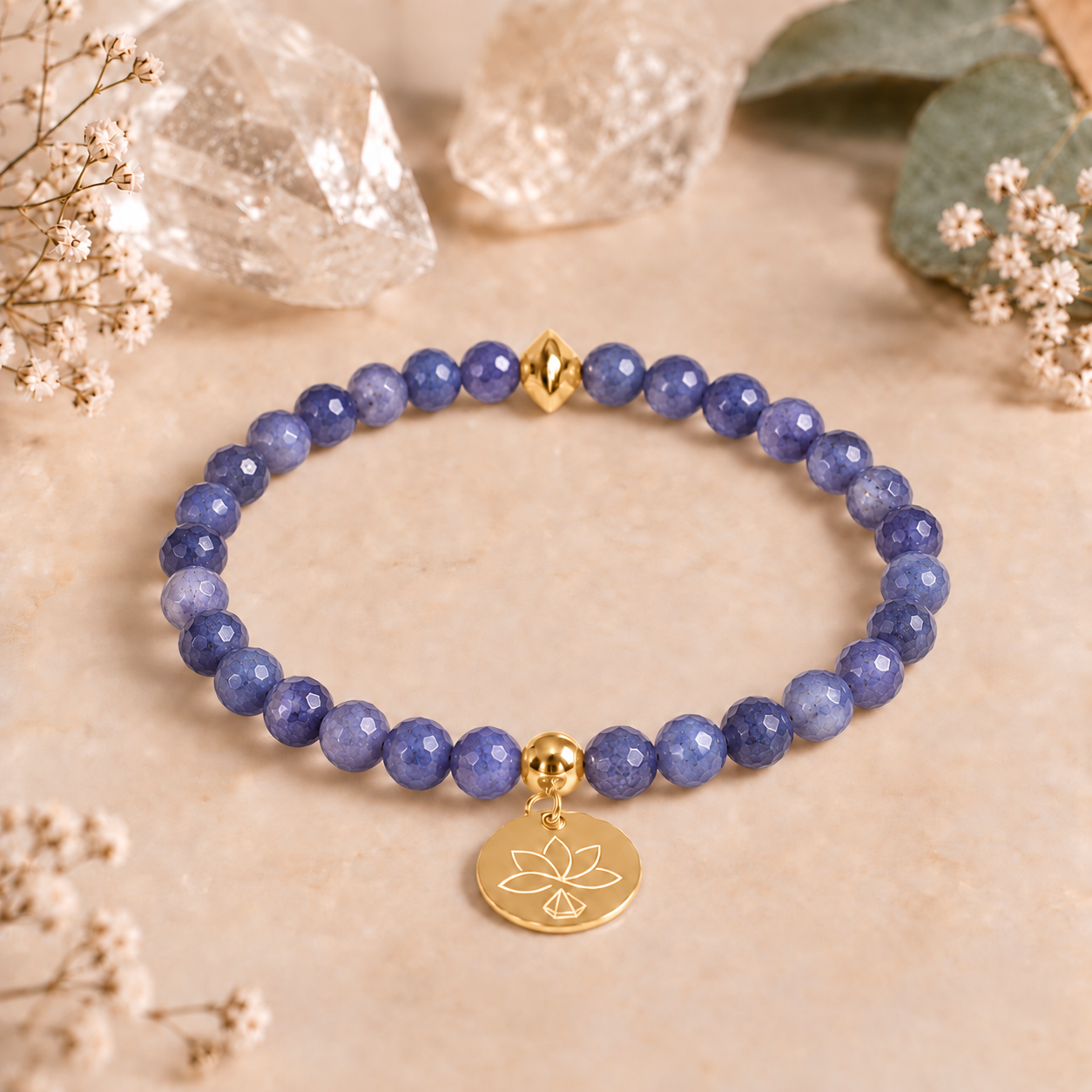 Bracelet Tanzanite bleue « Élévation »