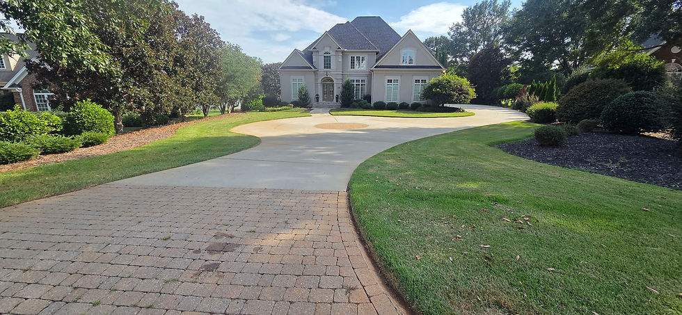 Front of a freshly serviced property