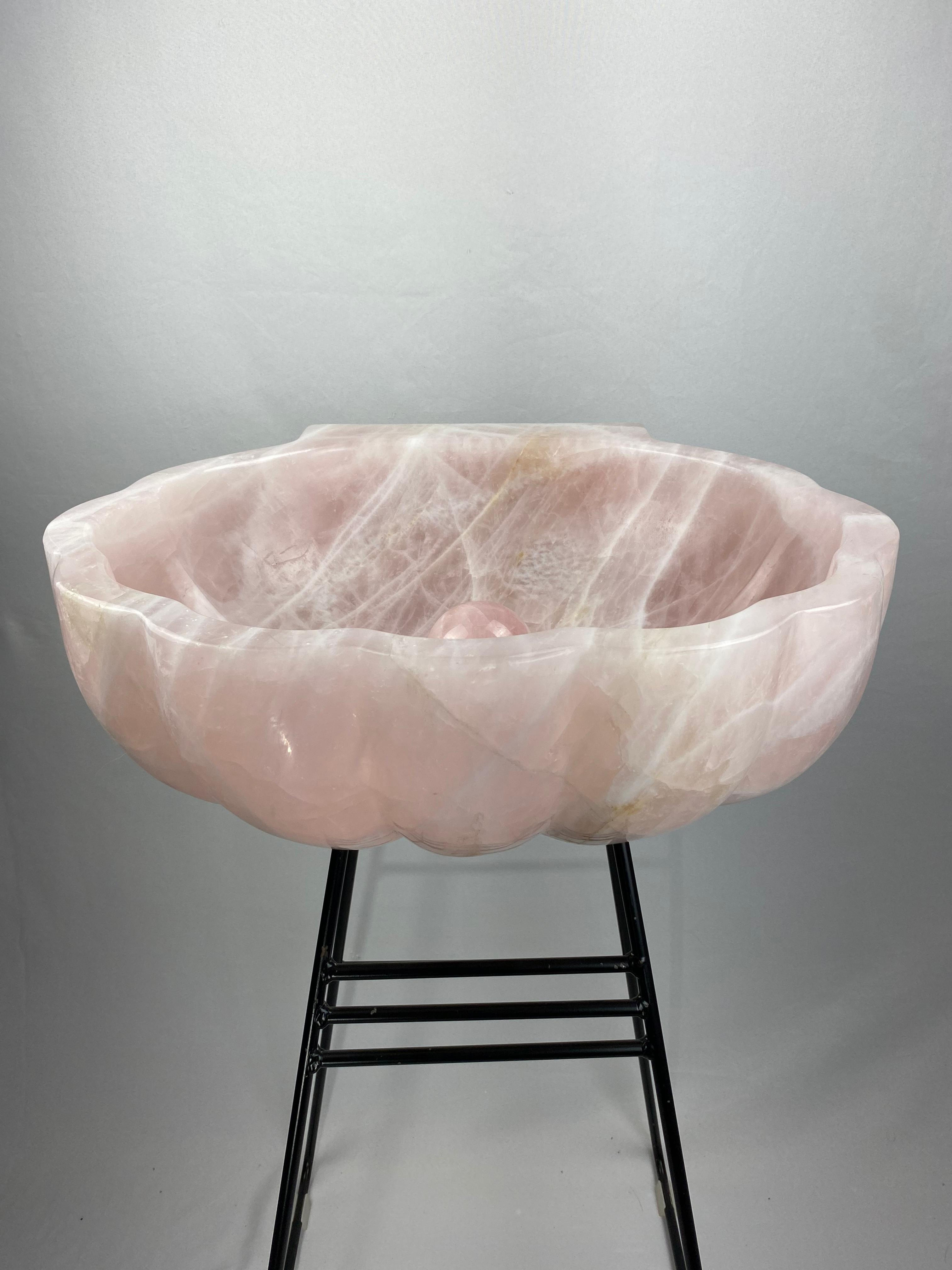 Cuba Esculpida Quartzo Rosa CONCHA