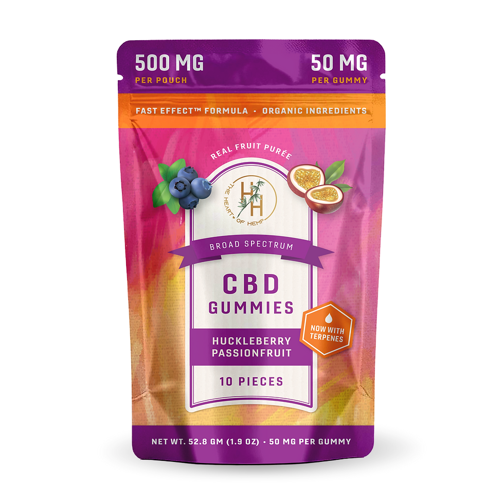 CBD Gummies - Huckleberry Passionfruit