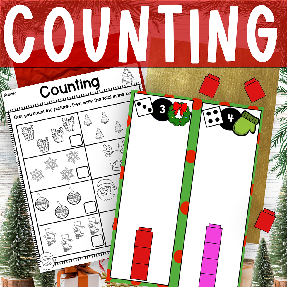 Christmas counting activities