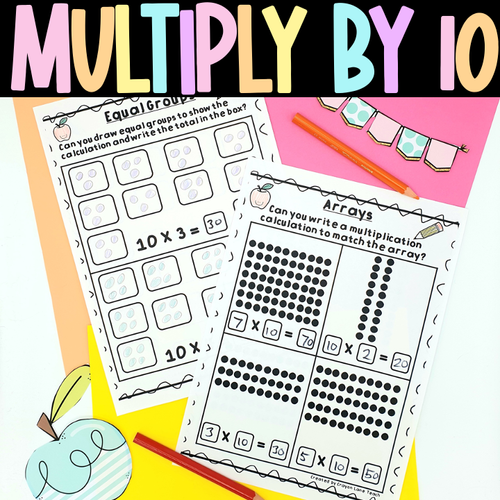 Multiplication Worksheets Multiply by 10 | Crayon Lane Teach