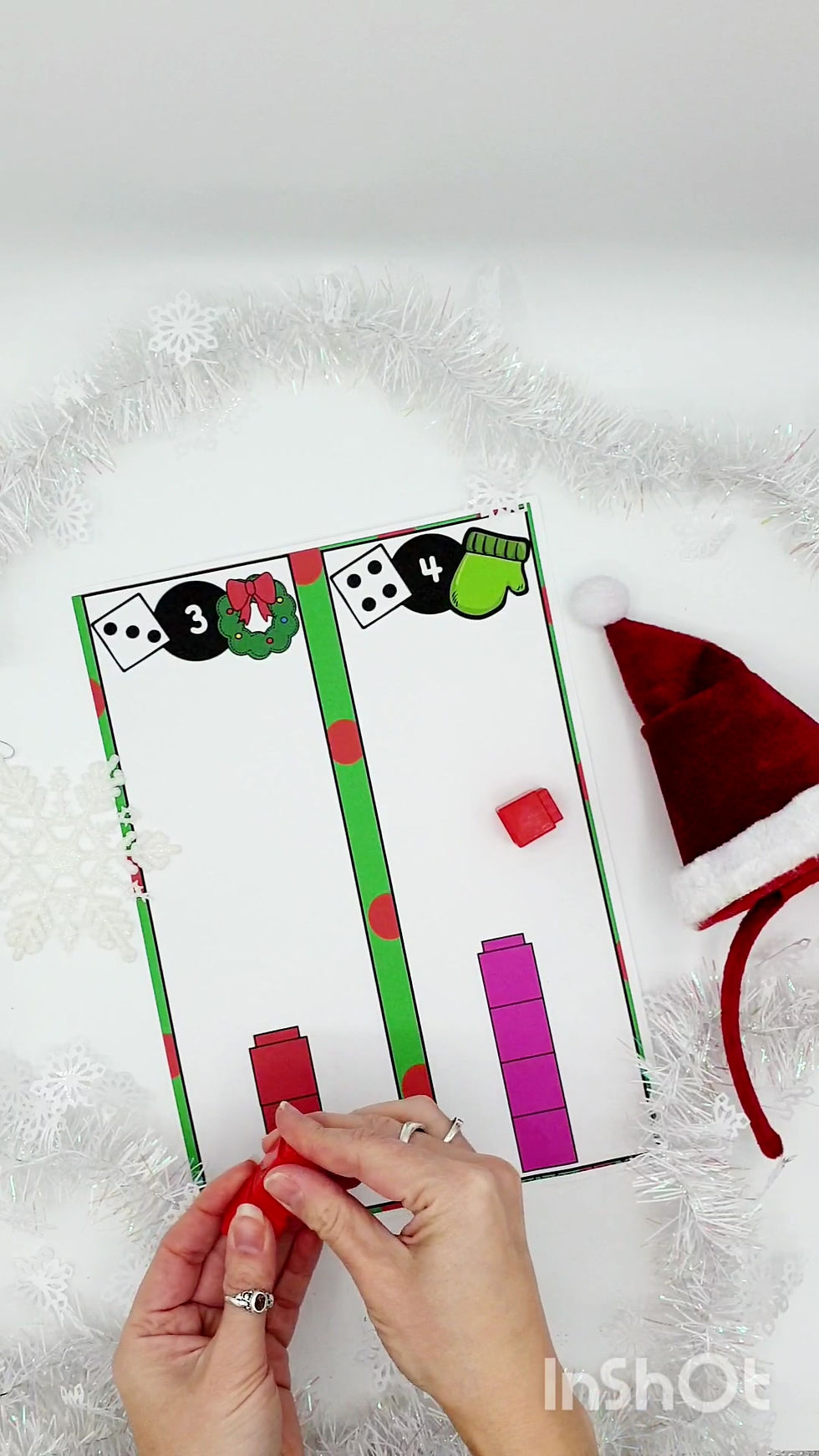 Прев'ю: Christmas Counting Activity One-to-One Correspondence