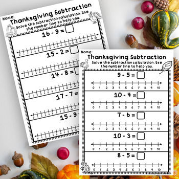 Miniature : Addition & subtraction on a number line