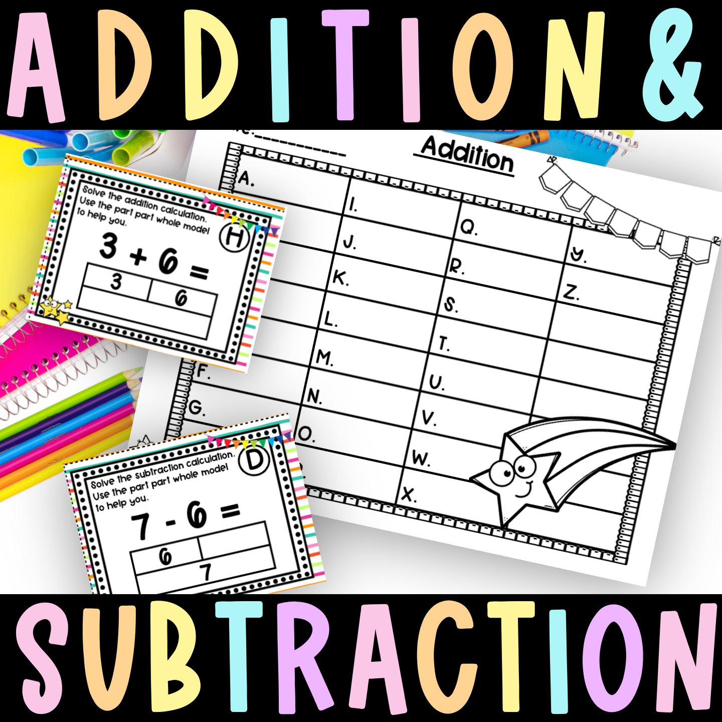 addition subtraction part part whole