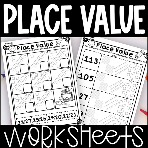 Place Value Worksheets Bundle | Crayon Lane Teach