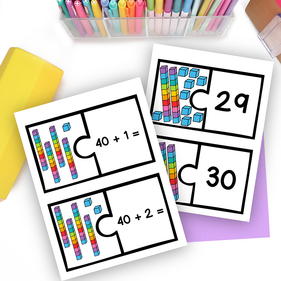 Miniature : Place Value Tens and Ones Jigsaws