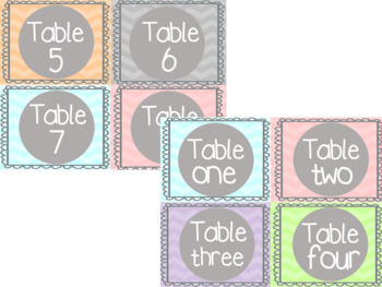 サムネイル： class table signs