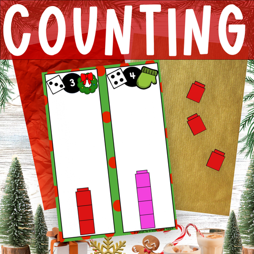 Christmas Counting Activity One-to-One Correspondence | Crayon Lane Teach