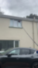 6.5m Telescopic Water Fed Pole with 2-in-1 squeegee and mop attachment