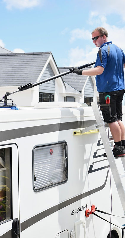 Motorhome Roof Cleaning Ladder