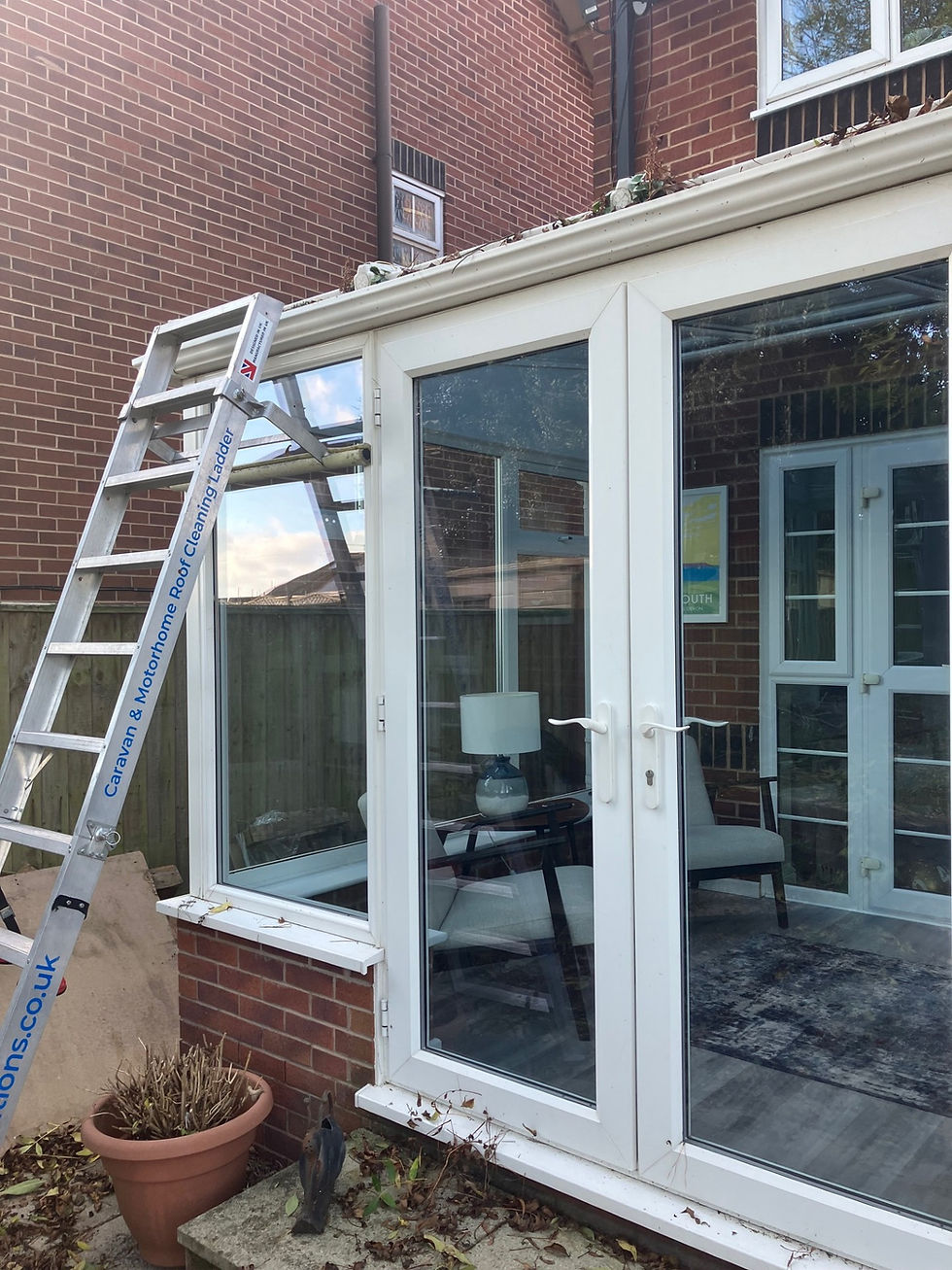 Thumbnail: Conservatory ladder: Conservatory Roof Cleaning Ladder