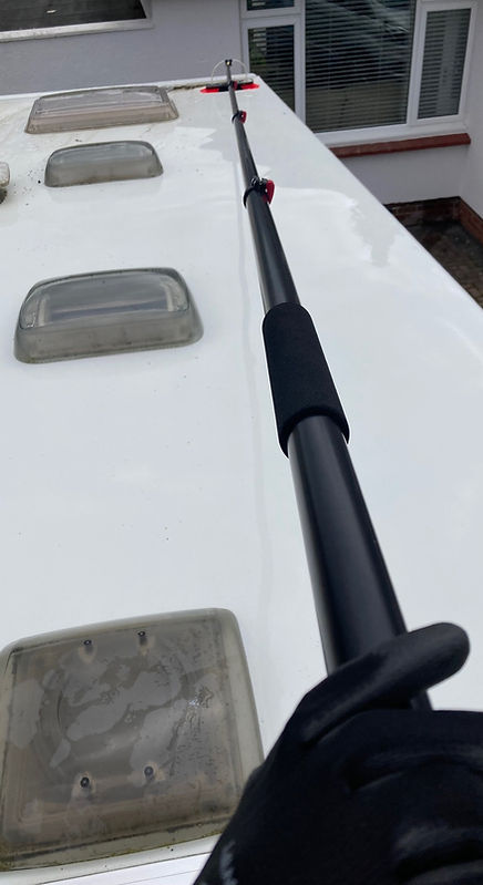 Caravan and Motorhome Roof Cleaning Telescopic Brush