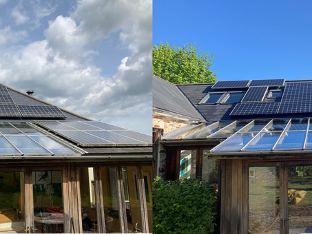 How to clean Lichens from Solar Panels? Solar Panel Cleaning South Devon
