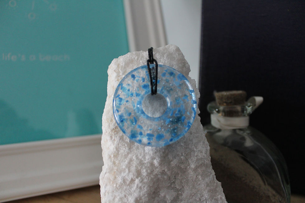 Circle Donut Bead Pendant Large